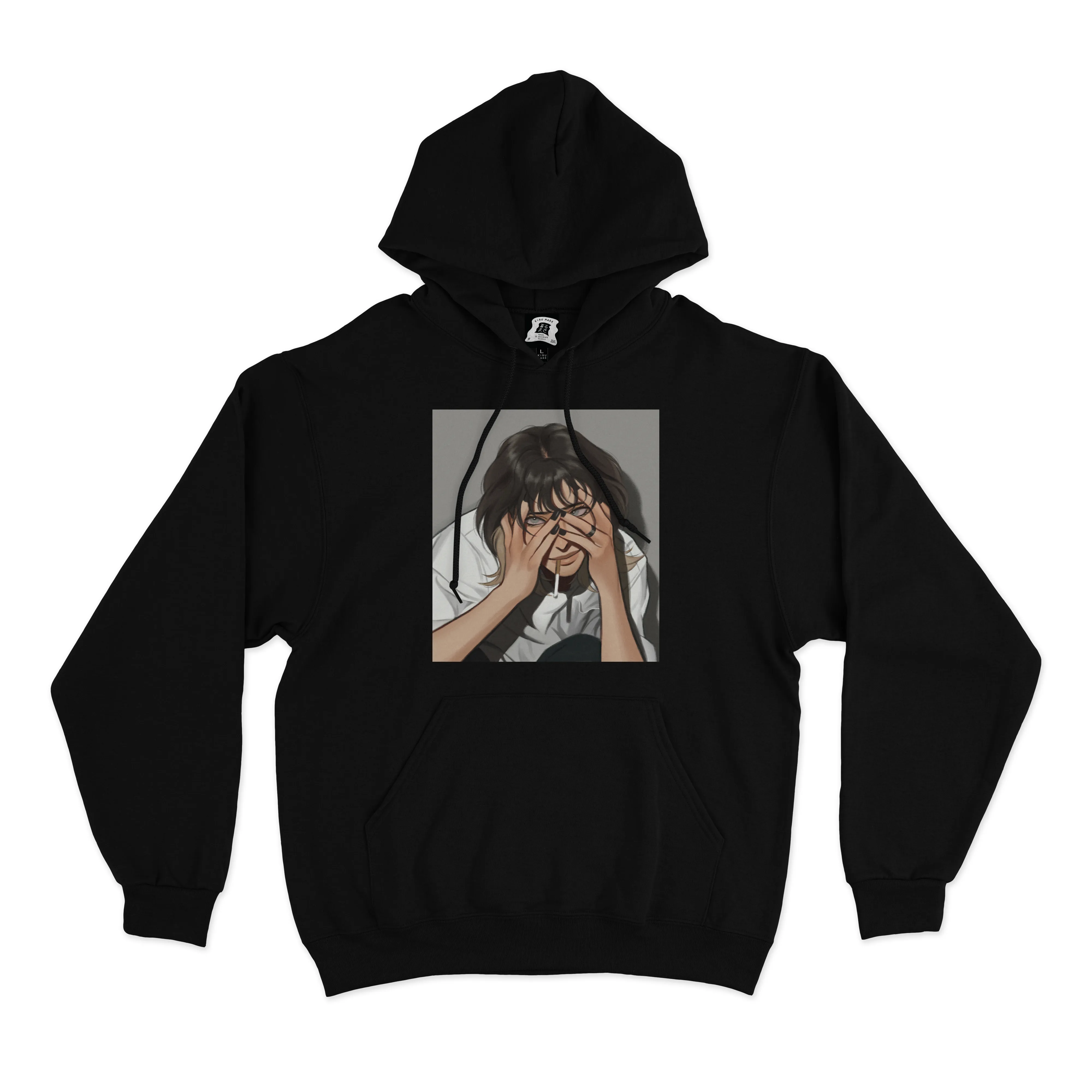 "Minerva" Basic Hoodie Black