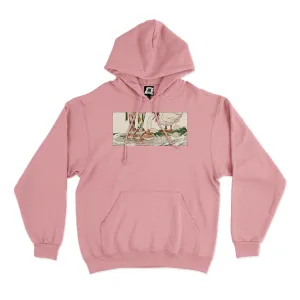 "Traces of Memories #1" Fleece Hoodie Beige/Light Pink