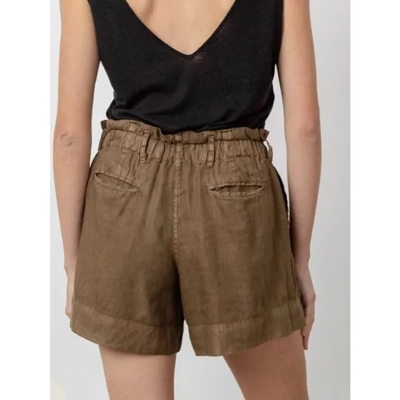 Rails Monty Linen Shorts in Canteen Nwt Size Large