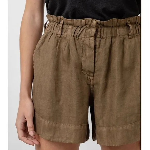 Rails Monty Linen Shorts in Canteen Nwt Size Large