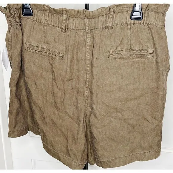 Rails Monty Linen Shorts in Canteen Nwt Size Large
