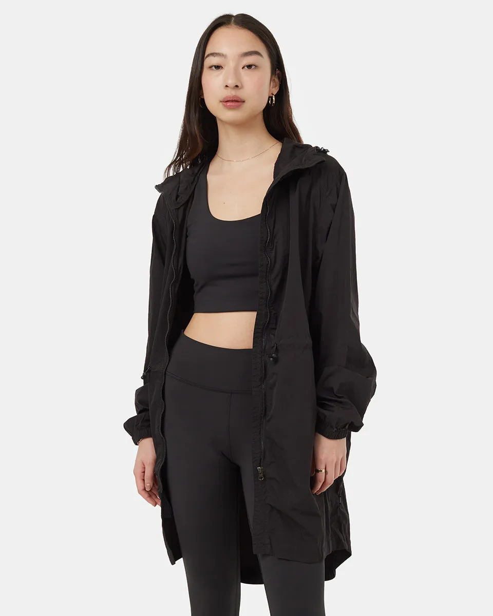 Recycled Nylon Long Jacket