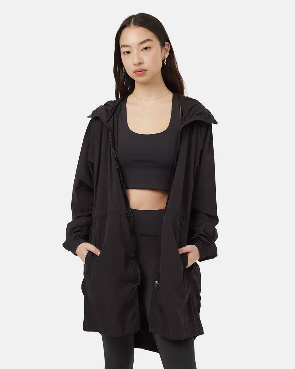 Recycled Nylon Long Jacket