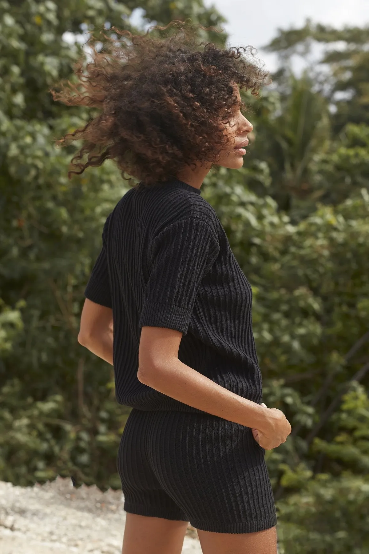 Rue Stiic Pamela Knit Tee (Black)