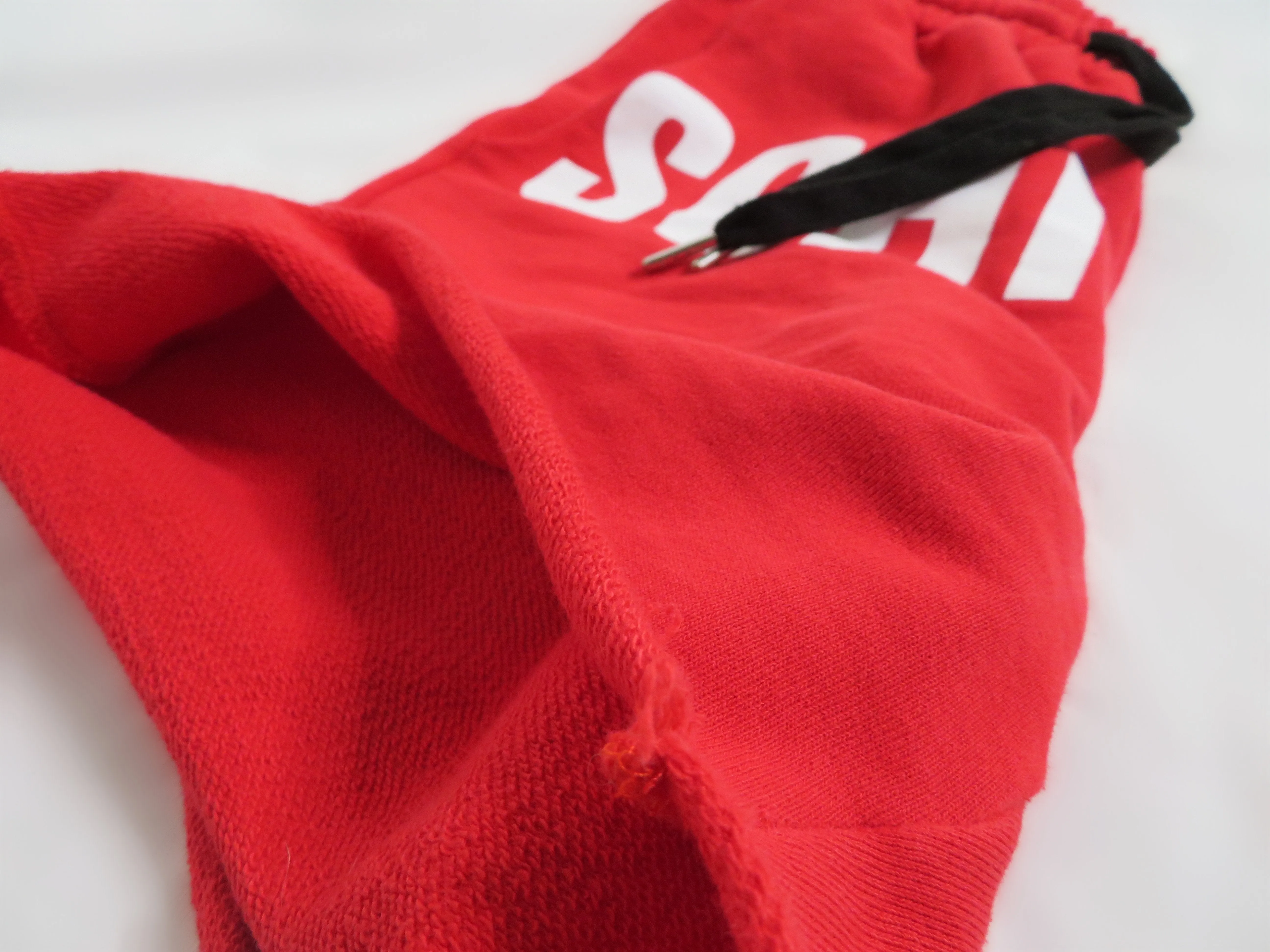 SCHMOOD Sweat Shorts - Red/White