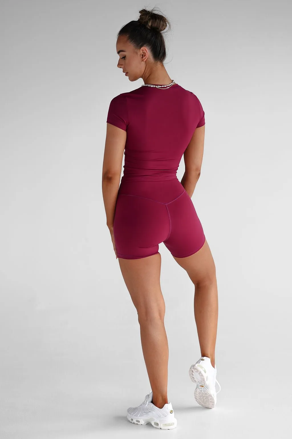SCULPT Fitted Tee - Sangria
