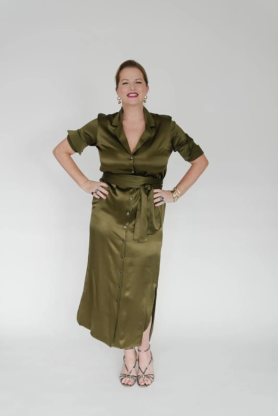 Serena Dress in Olive