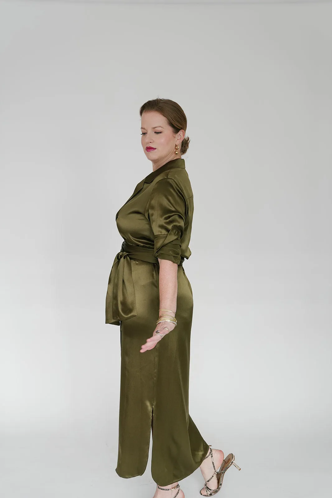 Serena Dress in Olive