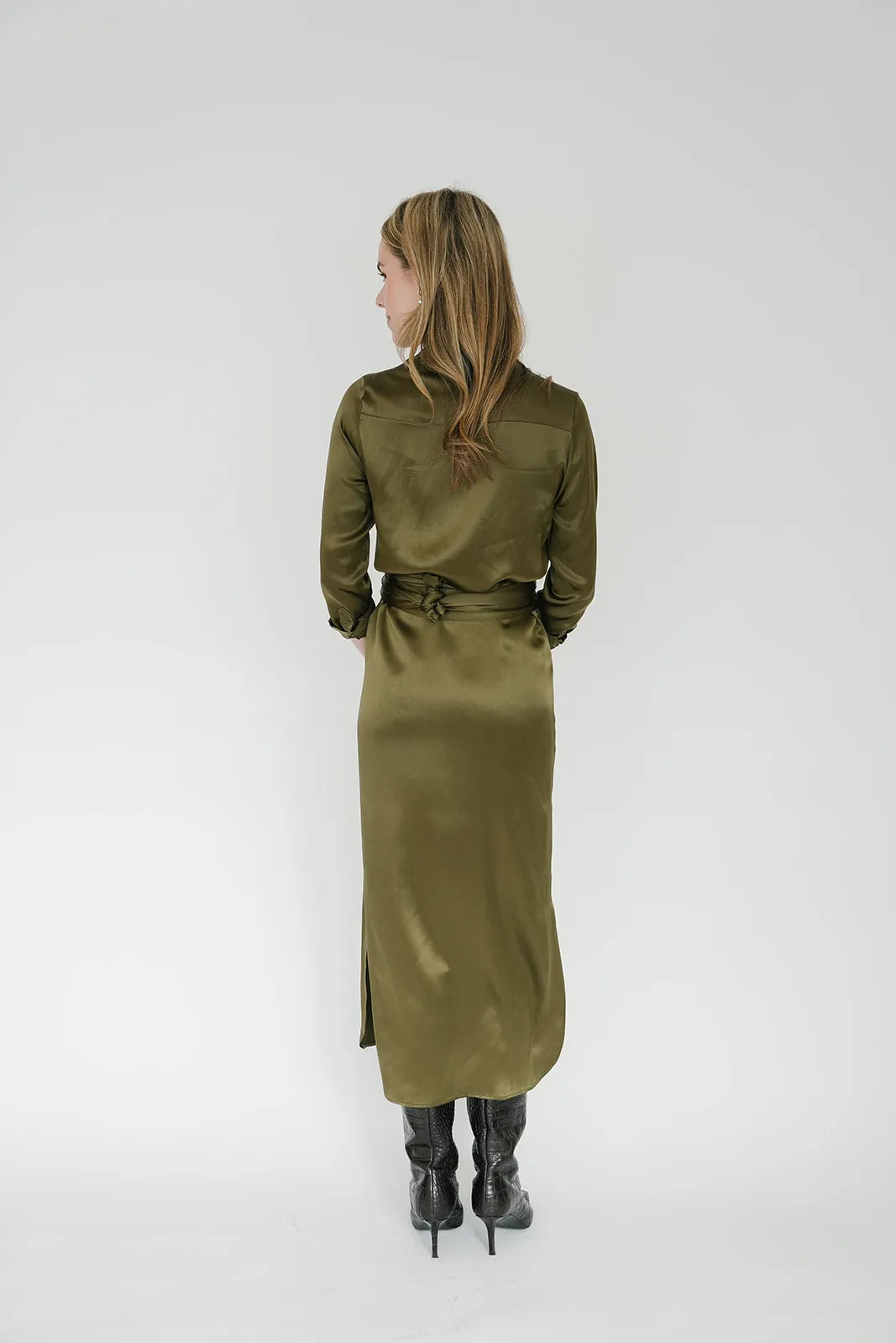 Serena Dress in Olive
