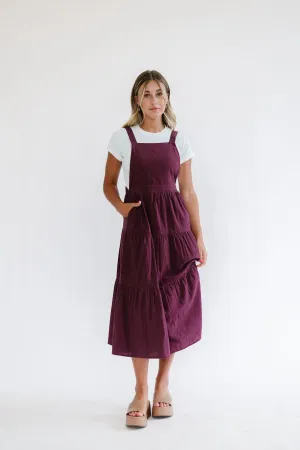 Shay Overall Dress | Plum