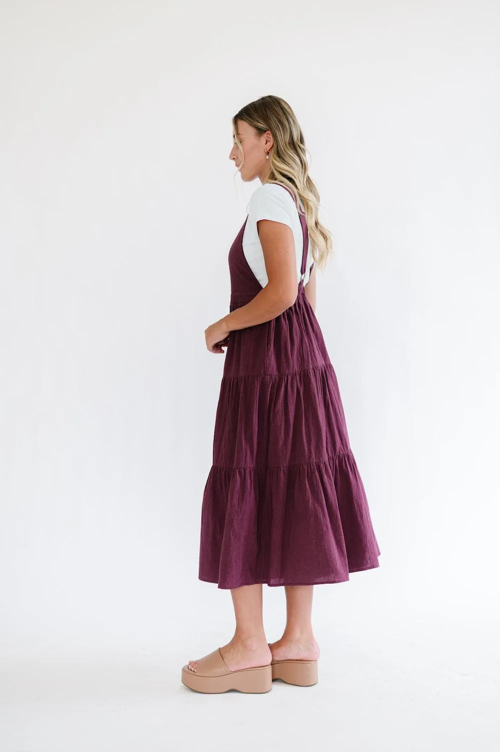 Shay Overall Dress | Plum