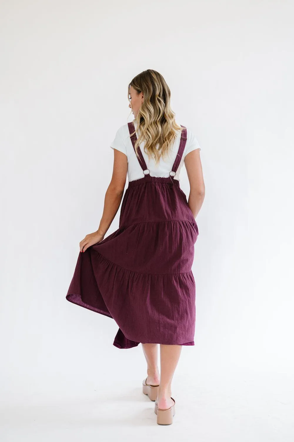 Shay Overall Dress | Plum