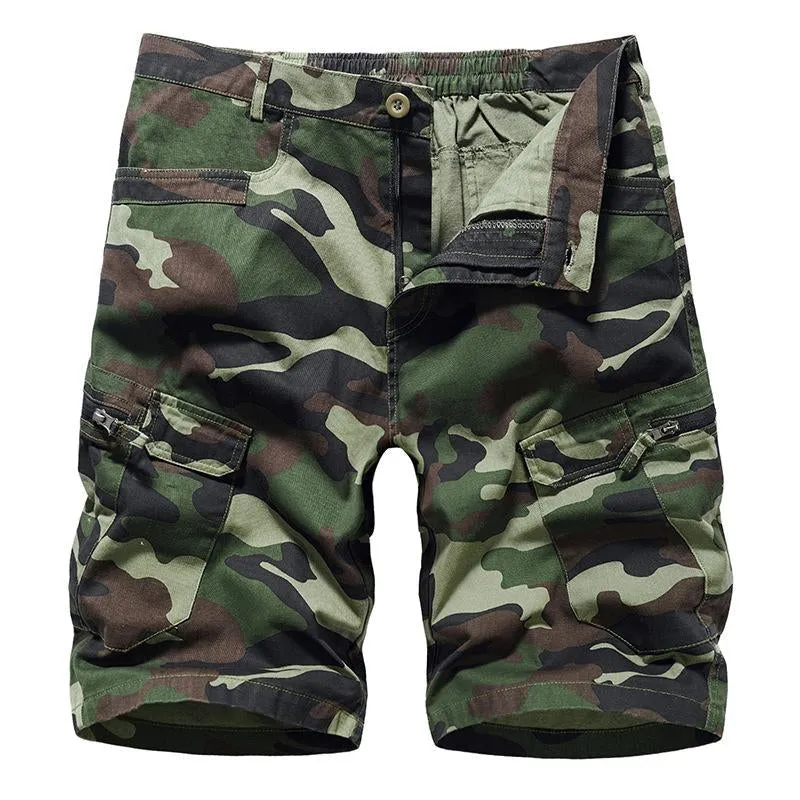 Short cargo multi-poches zippé vintage