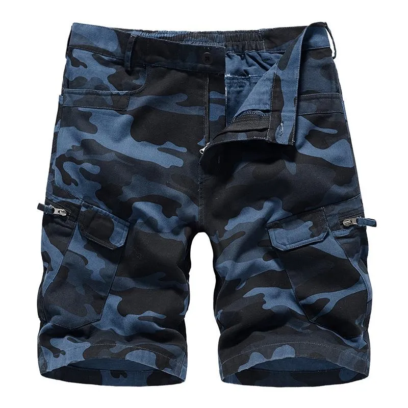 Short cargo multi-poches zippé vintage