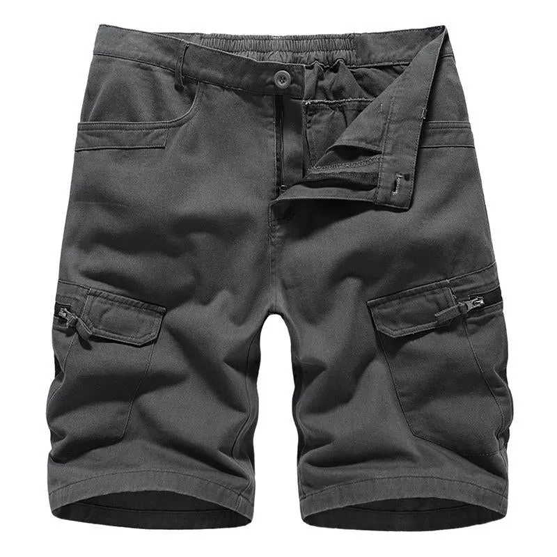 Short cargo multi-poches zippé vintage