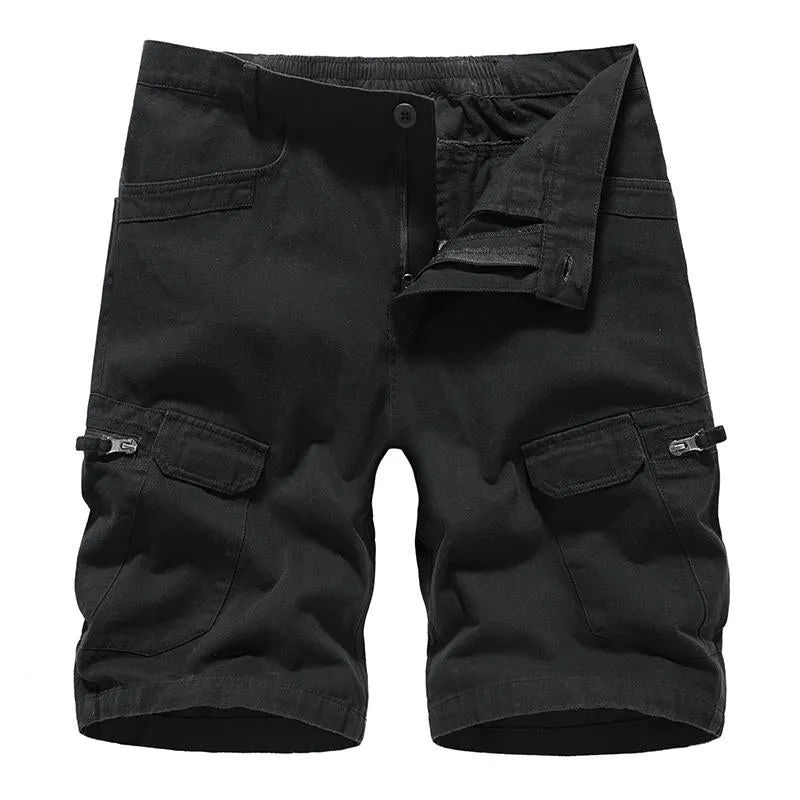 Short cargo multi-poches zippé vintage