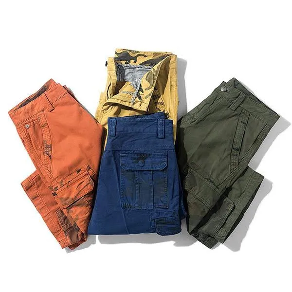 Short Cargo à Panneau Camo Pour Homme (Ceinture Exclue)