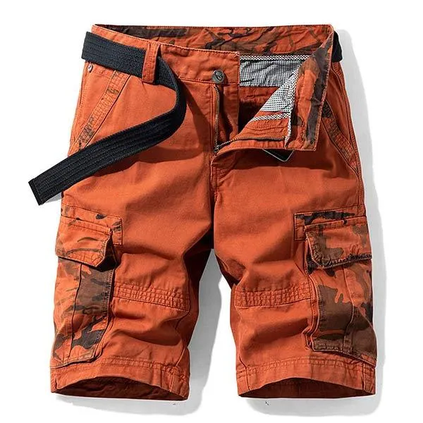 Short Cargo à Panneau Camo Pour Homme (Ceinture Exclue)