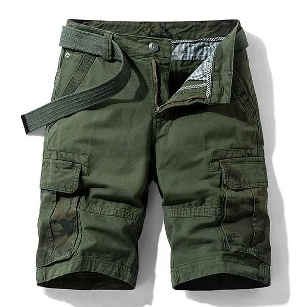 Short Cargo à Panneau Camo Pour Homme (Ceinture Exclue)