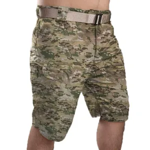 Short cargo vintage de couleur unie vintage