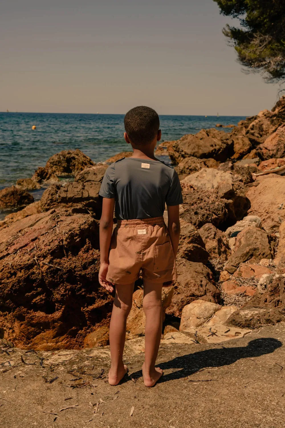 Short de Bain Chico Poisson Boule Indian Tan Brun