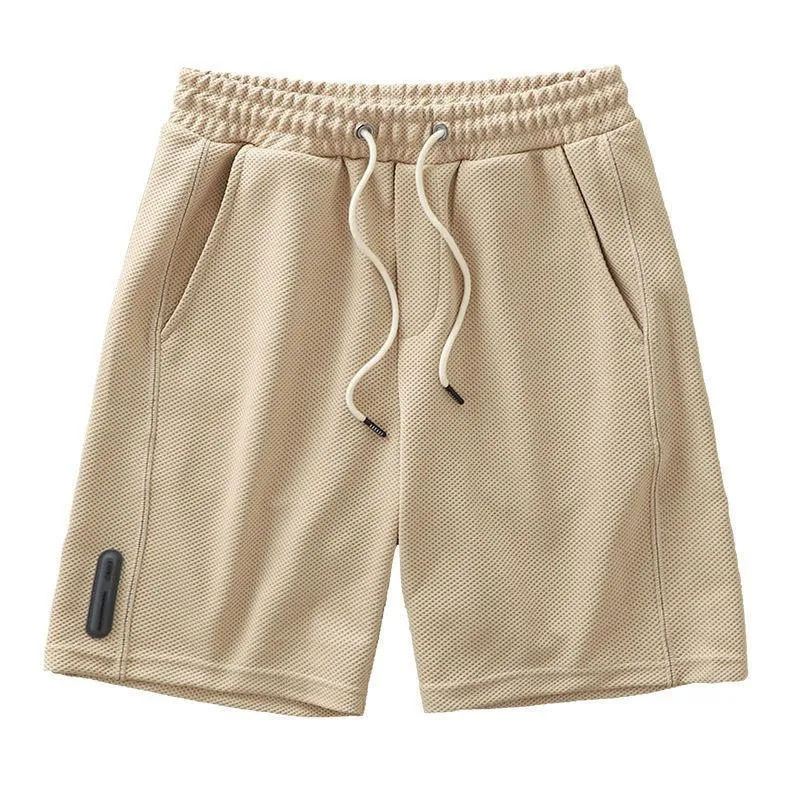 Short de plage vintage ample gaufré
