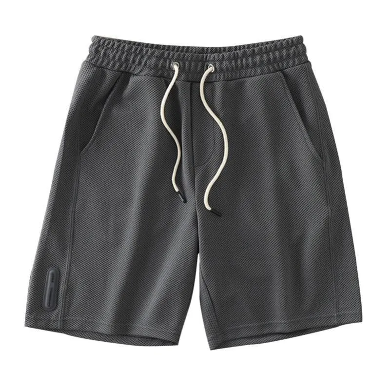 Short de plage vintage ample gaufré