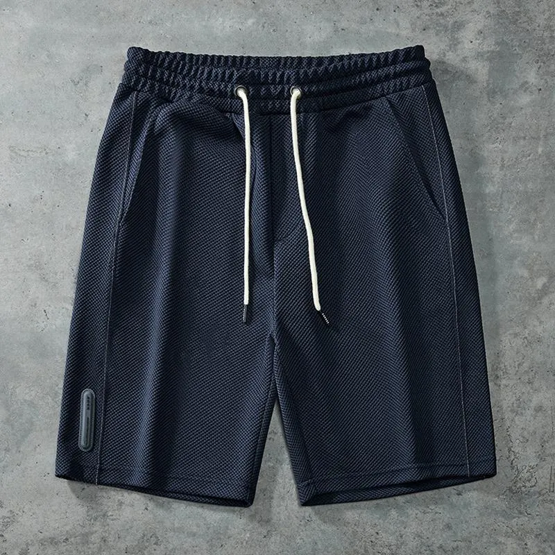 Short de plage vintage ample gaufré
