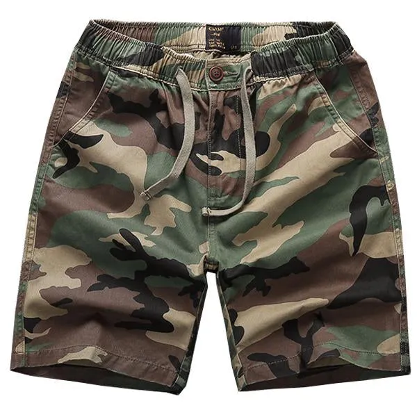 Short de Sport en Coton Vintage