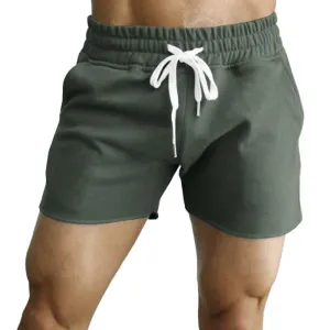 Short droit sport à taille élastique vintage