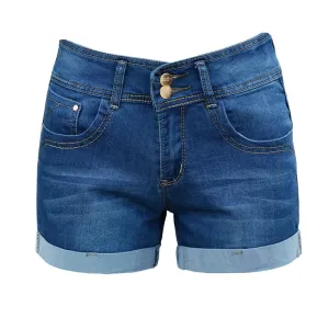 Short Jean Taille Haute Vintage