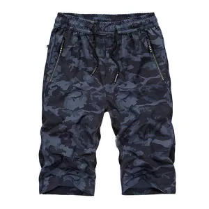 Short Élastique Camo pour Homme Vintage