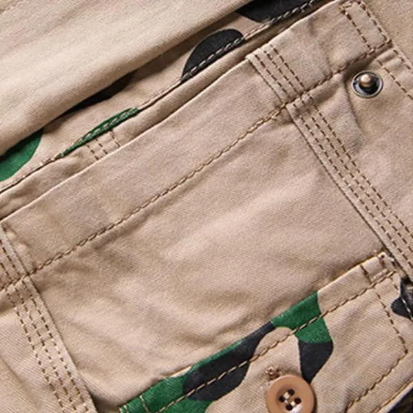 Short Multi-Poches Camouflage Vintage (Ceinture Exclue)