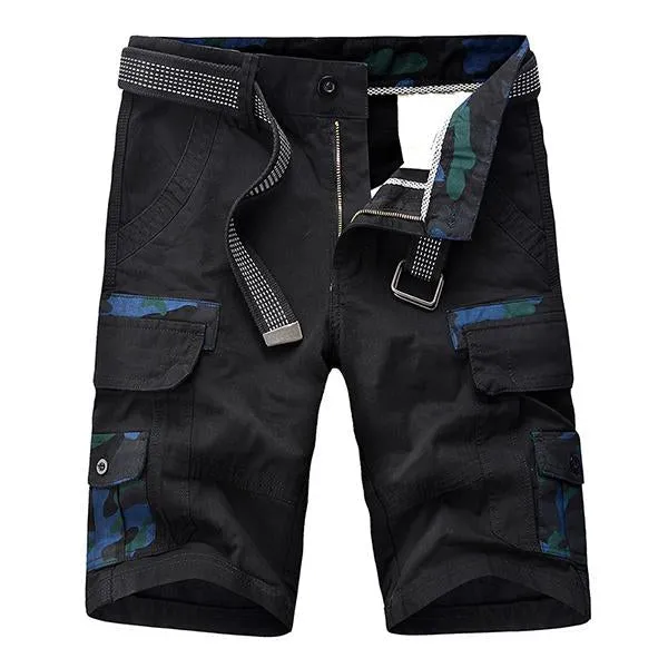 Short Multi-Poches Camouflage Vintage (Ceinture Exclue)