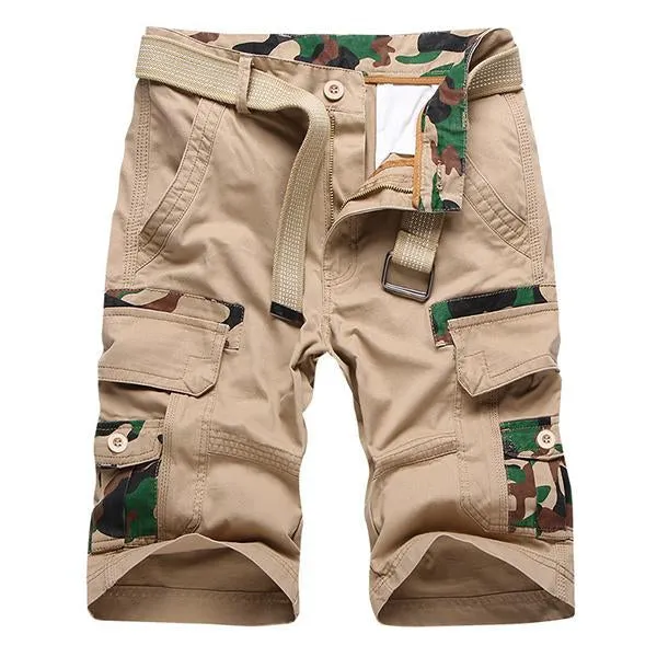 Short Multi-Poches Camouflage Vintage (Ceinture Exclue)