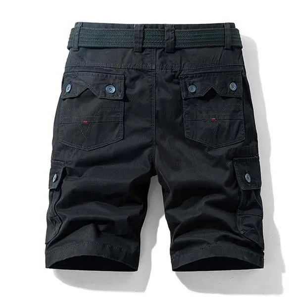 Short Vintage avec Poche Cargo (Sans Ceinture)