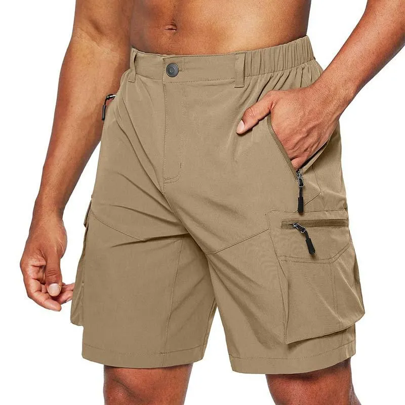 Short vintage multi-poches à séchage rapide
