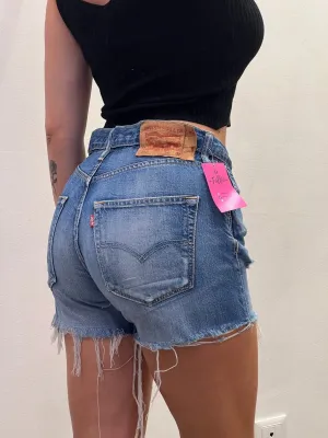 Shorts Levi's Vintage denim a caramella con strappi