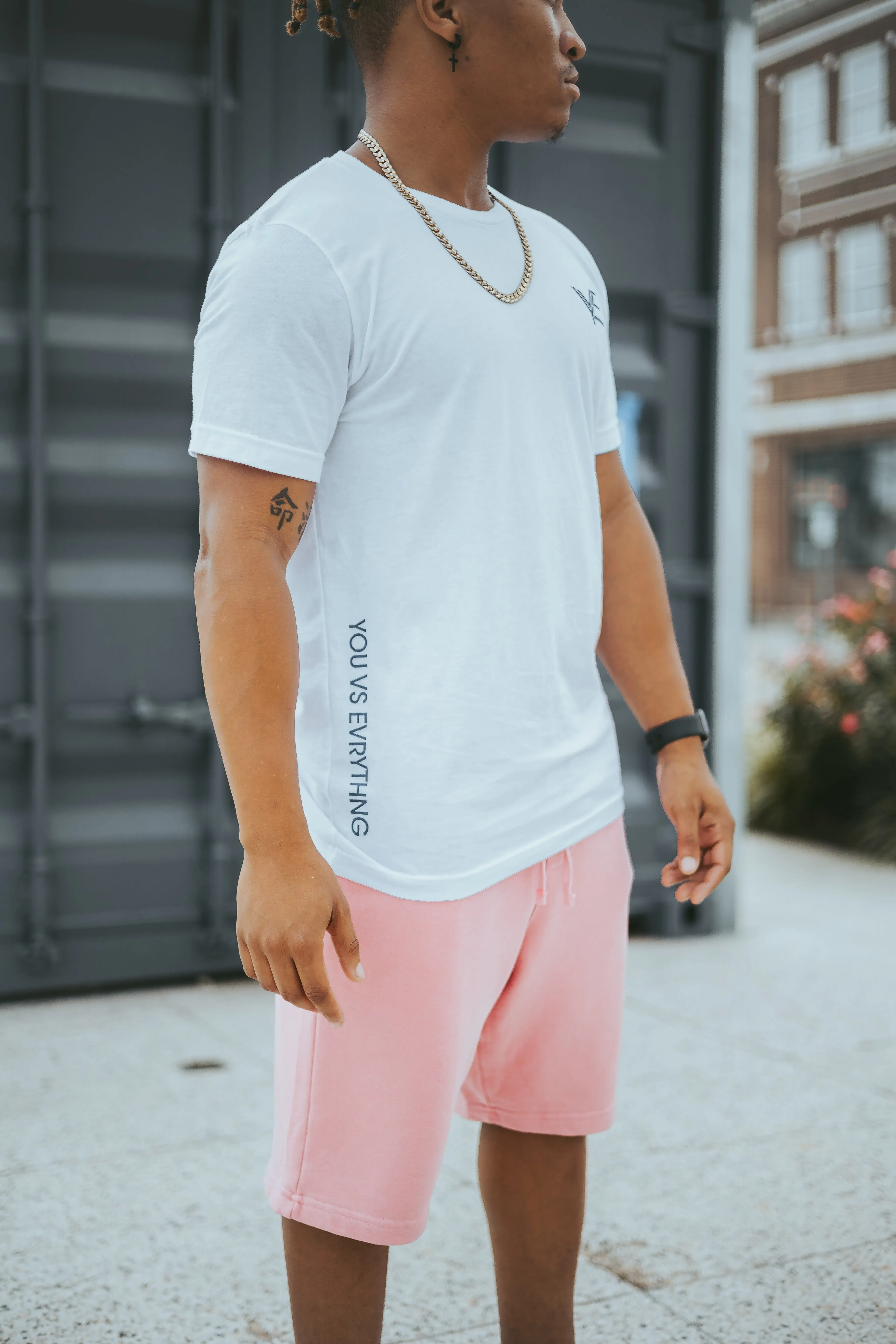 Signature Logo Jogger Shorts "Gacian Pink"