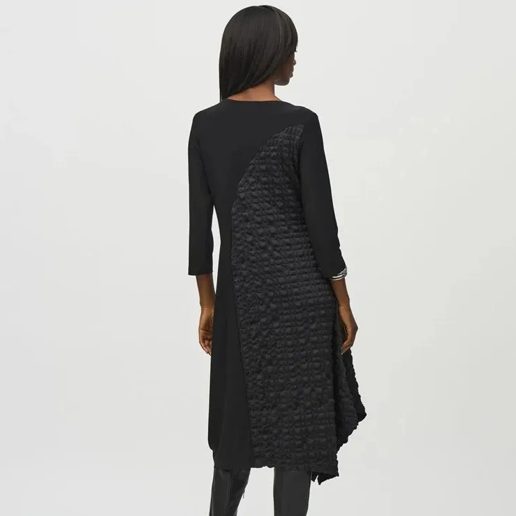 Silky Knit And Jacquard Handkerchief Dress by Joseph Ribkoff- Iguana