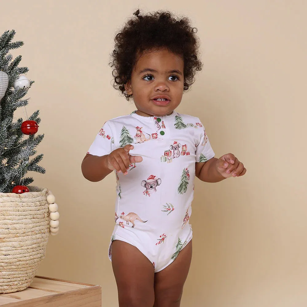 Snuggle Hunny Kangas & Koalas Short Sleeve Bodysuit