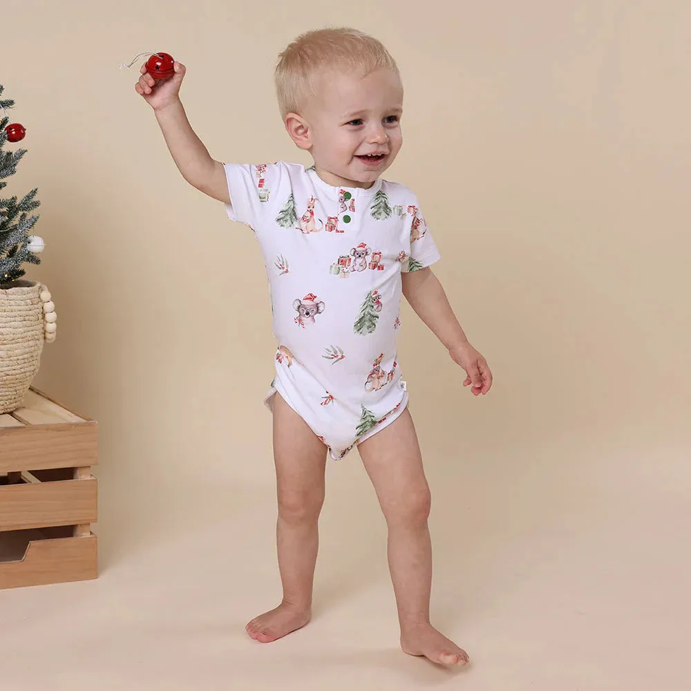 Snuggle Hunny Kangas & Koalas Short Sleeve Bodysuit
