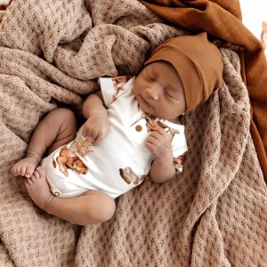 Snuggle Hunny Organic Short Sleeve Bodysuit - Lion