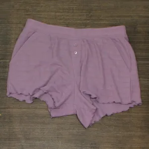 Stars Above Womens Knit Scalloped Hem Pajama Sleep Shorts ZG5M7 Purple XS