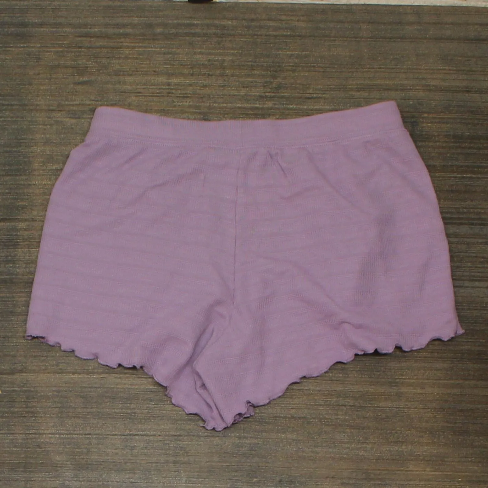 Stars Above Womens Knit Scalloped Hem Pajama Sleep Shorts ZG5M7 Purple XS