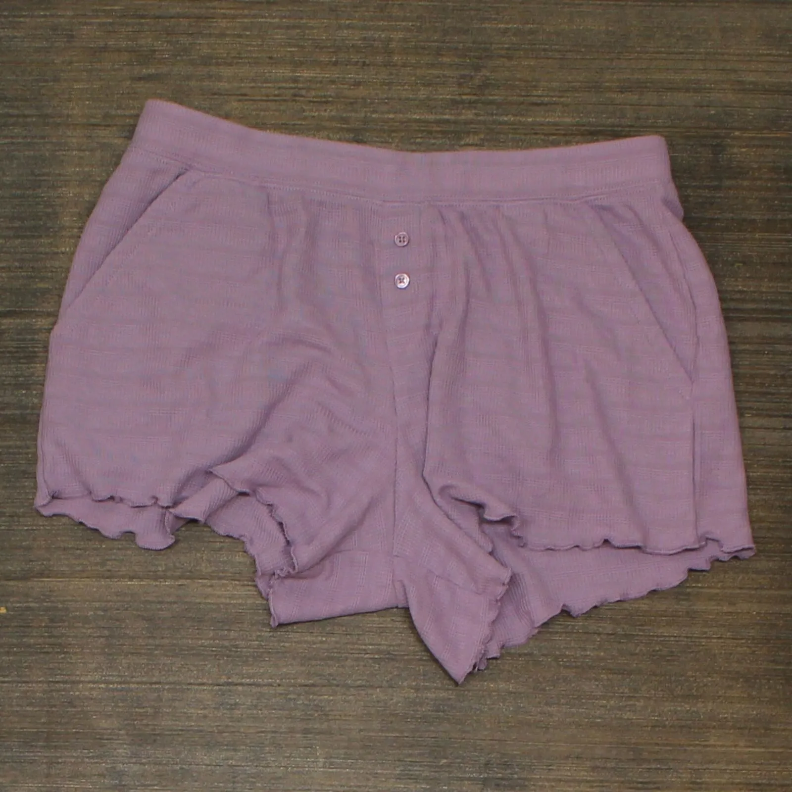 Stars Above Womens Knit Scalloped Hem Pajama Sleep Shorts ZG5M7 Purple XS