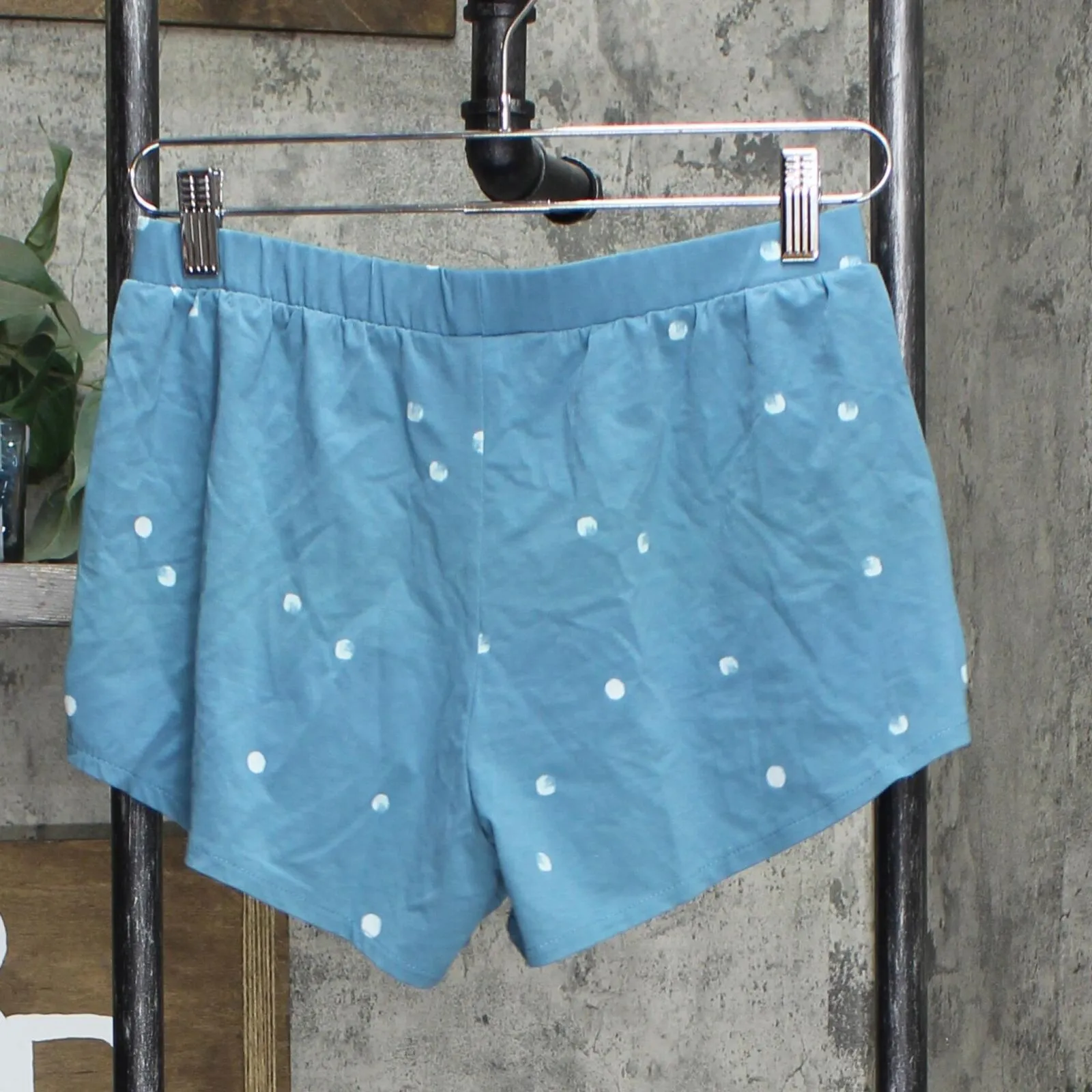 Stars Above Womens Knit Stretch Pajama Sleep Set 1629E Blue Polka Dot XS