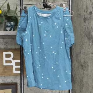 Stars Above Womens Knit Stretch Pajama Sleep Set 1629E Blue Polka Dot XS