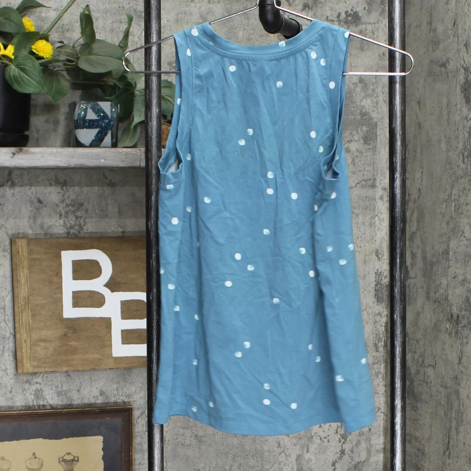 Stars Above Womens Knit Stretch Pajama Sleep Set 1629E Blue Polka Dot XS