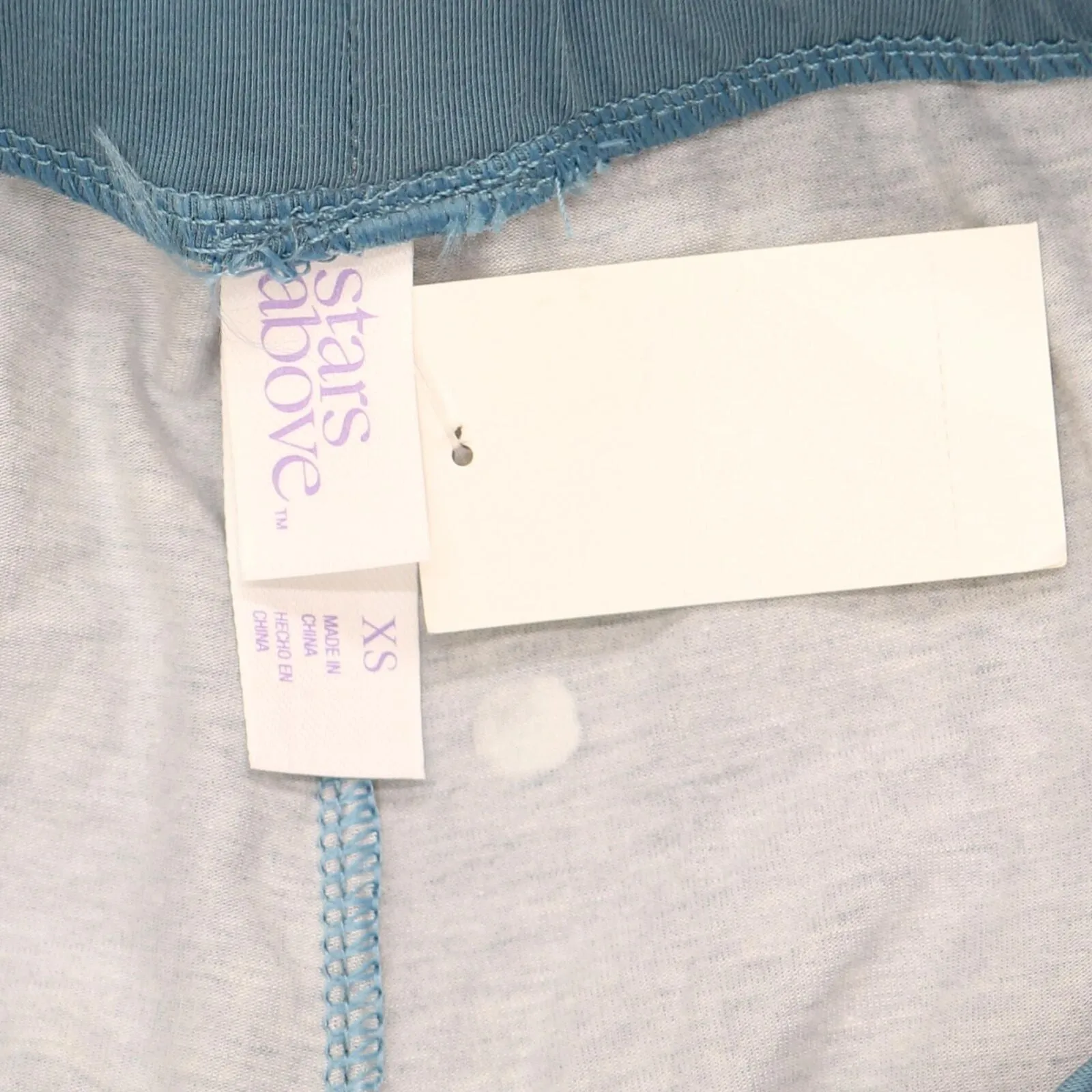 Stars Above Womens Knit Stretch Pajama Sleep Set 1629E Blue Polka Dot XS
